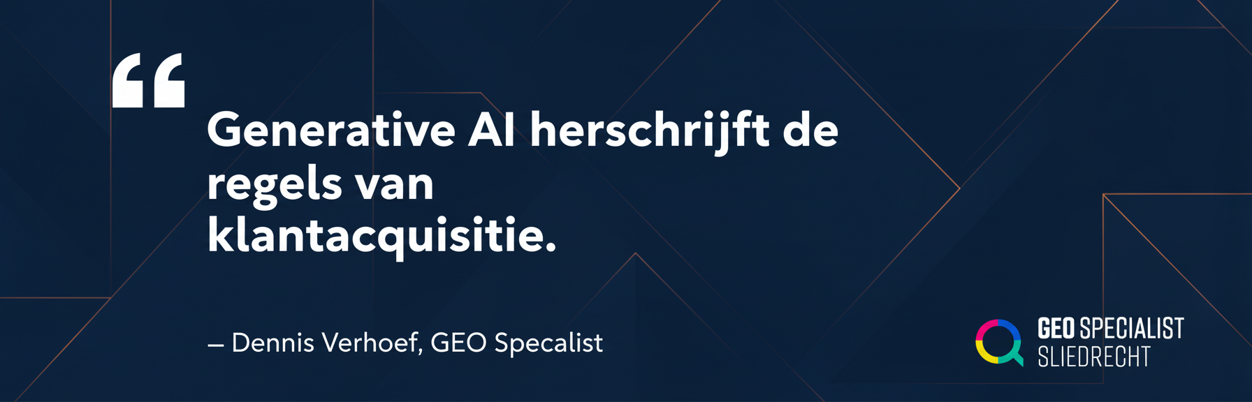 Zichtbaarheid in deze AI-systemen is cruciaal voor jouw voortbestaan en groei. – GEO Specialist Sliedrecht