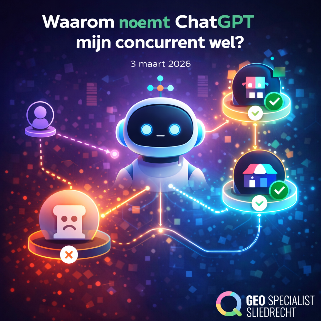 Waarom noemt ChatGPT mijn concurrent wel? Illustratie van AI-selectie en bedrijfszichtbaarheid